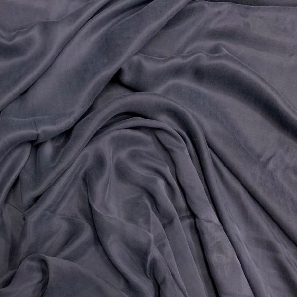 Sandvasket cupro i mrkebl - pr. 0,25 meter