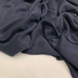 Sandvasket cupro i mrkebl - pr. 0,25 meter