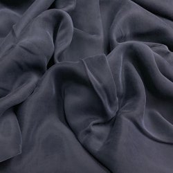 Sandvasket cupro i mrkebl - pr. 0,25 meter