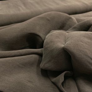 Sandvasket cupro i mrkegrn - pr. 0,25 meter