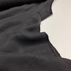 Sandvasket cupro i mrk koksgr - pr. 0,25 meter