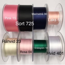 Satinbnd double face 40 mm - pr. meter