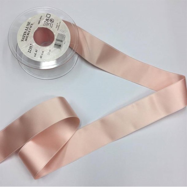 Satinbnd double face 40 mm - pr. meter