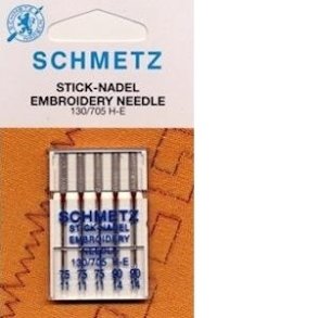 Schmetz Broderi Maskinnl Ass. str. 75-90, 5 stk. 