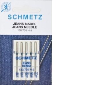 Schmetz Jeans Maskinnl Ass. str. 90- 110, 5 stk. 
