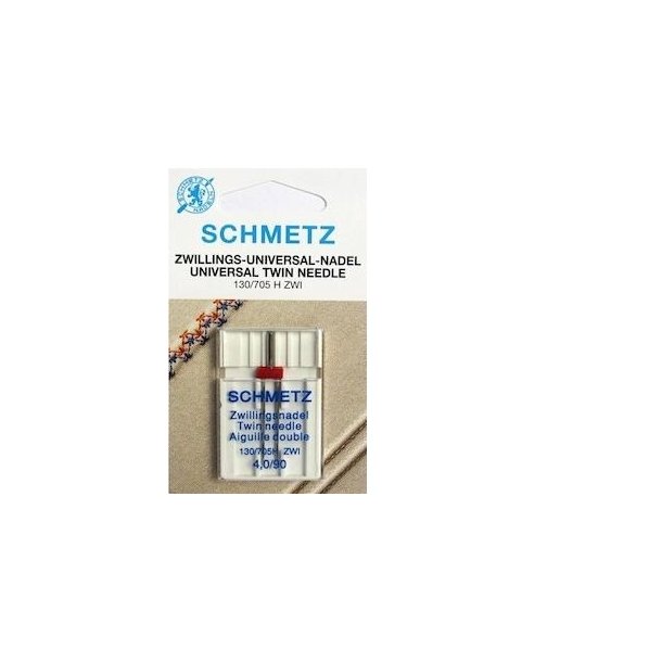 Schmetz Tvilling Maskinnl 4,0 str. 90, 2 stk. 