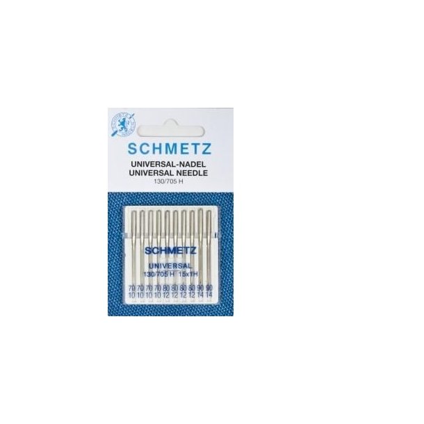 Schmetz Universalnle 10 stk., Ass. 70-90