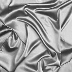 Silke med str�k i gr� - pr. 0,25 meter