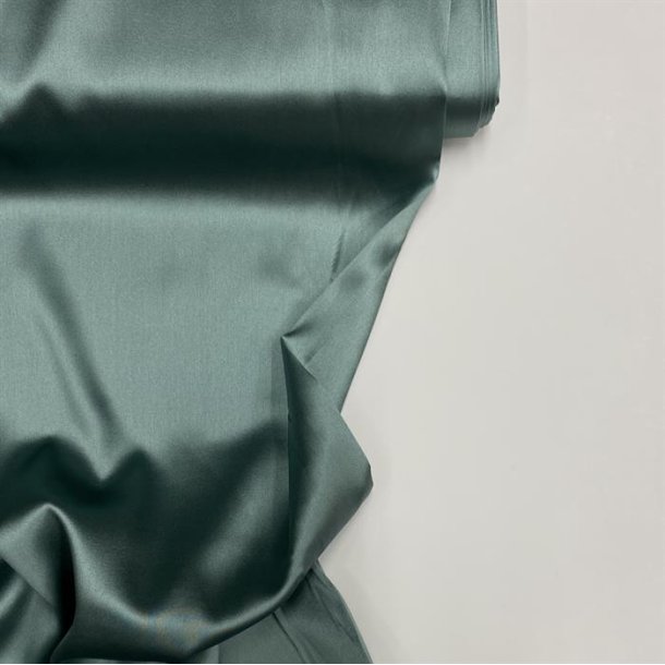 Silke med str�k i havgr�n - pr. 0,25 meter