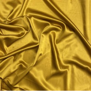 Silke med strk i varm gul - pr. 0,25 meter