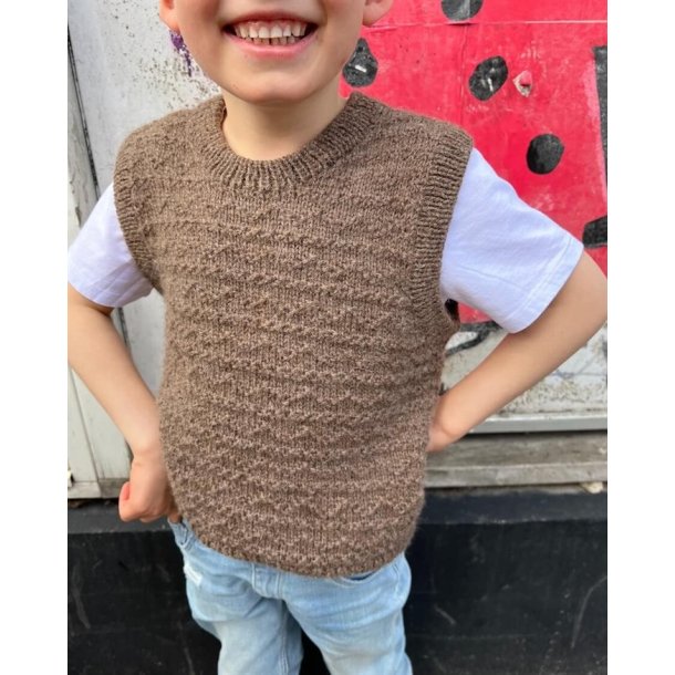 Sille Slipover Mini - strikkeopskrift fra PetiteKnit