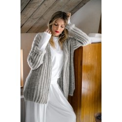 S�mandens ribcardigan / ribjakke - str. XL-XXL