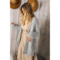 S�mandens ribcardigan / ribjakke - str. XL-XXL