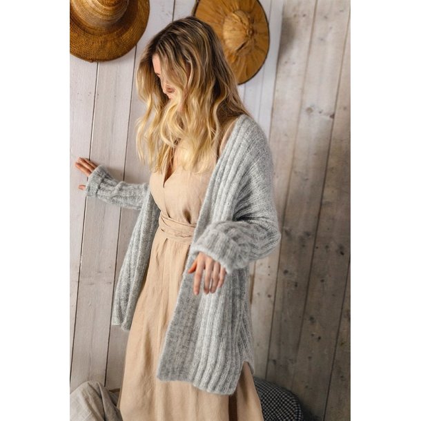 S�mandens ribcardigan / ribjakke - str. XL-XXL