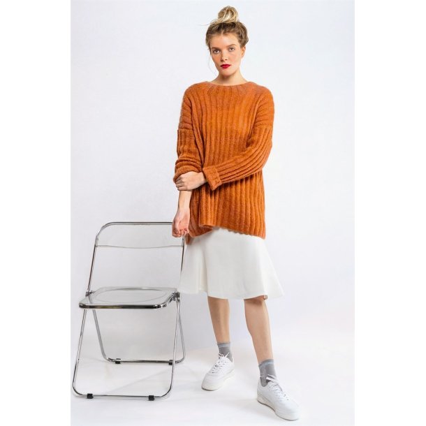 S�mandens ribsweater / ribbegenser - strikkekit  fra Sandnes