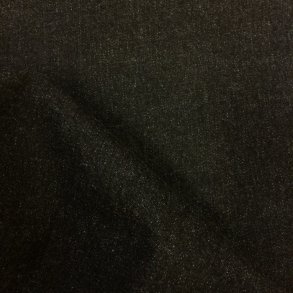 Sort denim med strk - pr. 0,25 meter