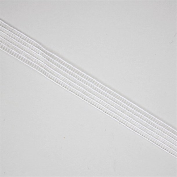 Smock-elastik / stige-elastik i hvid, 19 mm eller 40 mm bred - pr. meter
