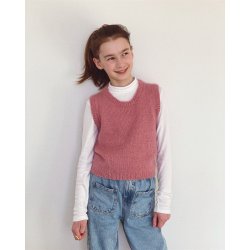 Stockholm Slipover Junior - strikkeopskrift fra PetiteKnit