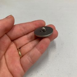 Stor metalgitter-knap, 26 mm