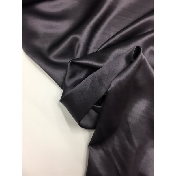 Silke med str�k i gr�-lilla - pr. 0,25 meter