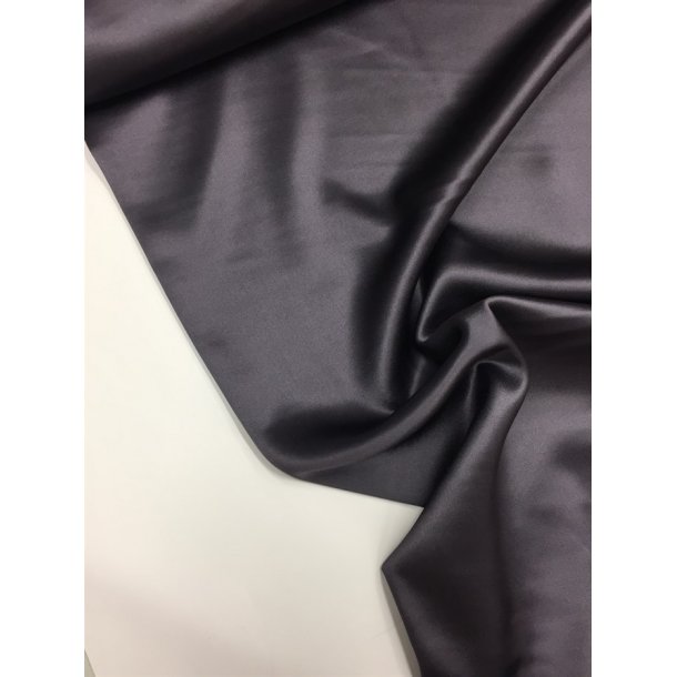 Silke med str�k i gr�-lilla - pr. 0,25 meter