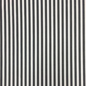 Stribet skjortestof i m�rkegr� / hvid - pr. 0,25 meter