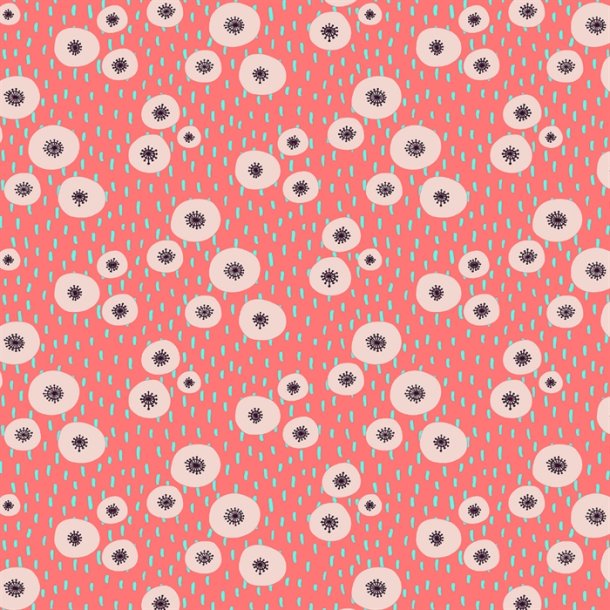 Bomuld - Summer Bloom, Pretty in Pink Fabric by Cotton + Steel - pr. 0,25 meter