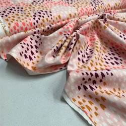 Bomuld - Summer of Love, Sugar Poppy Fabric by Cotton + Steel - pr. 0,25 meter