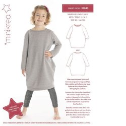 Sweat Kjole - MiniKrea mnster 33040