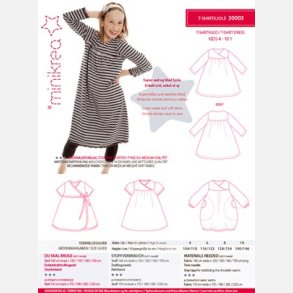 T-shirtkjole 4-10  r - MiniKrea mnster 30003
