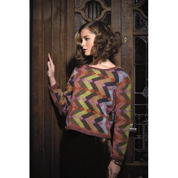 Tanja Sweater - design Kaffe Fassett. Benyttes i DRs tv-serie Bedrag