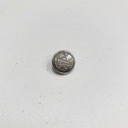 Terrazzo metalknap, 15 mm