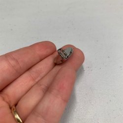 Terrazzo metalknap, 15 mm