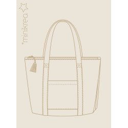 Skuldertaske med lynls - MiniKrea mnster 117