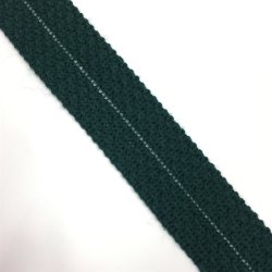 Uld kantbnd 32 mm, flaskegrn 461 - pr. meter