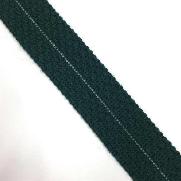 Uld kantbnd 32 mm, flaskegrn 461 - pr. meter