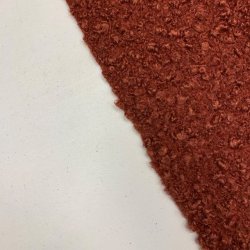 Uld / polyester boucl� i brun - pr. 0,25 meter