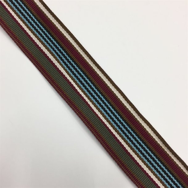 Vvet bnd, flere farvet, 38 mm - pr. meter