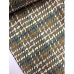 Vvet bomuldsstof i farver - pr. 0,25 meter