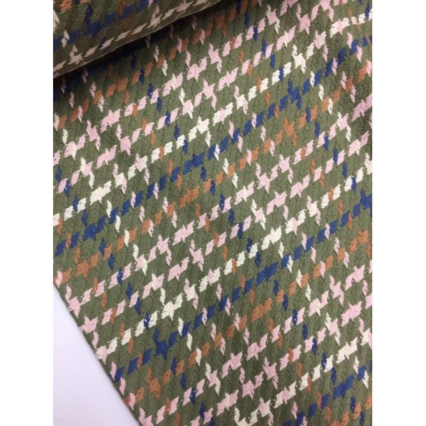 Vvet bomuldsstof i farver - pr. 0,25 meter