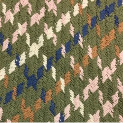 Vvet bomuldsstof i farver - pr. 0,25 meter