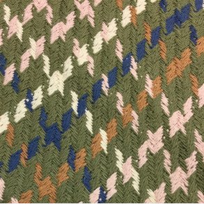 Vvet bomuldsstof i farver - pr. 0,25 meter