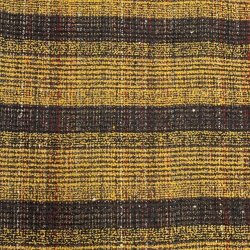 V�vet boucl� i gul og sort med striber - pr. 0,25 meter