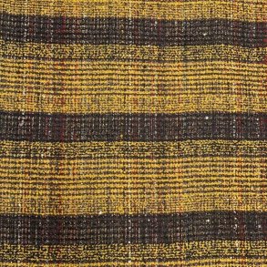 Vvet boucl i gul og sort med striber - pr. 0,25 meter