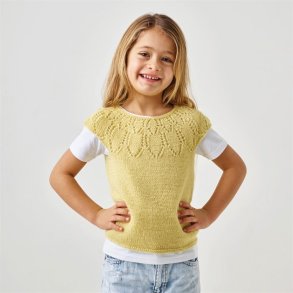 Vest med hulmnster str. 4 r