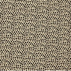 Viskose i beige med sm cirkler - pr. 0,25 meter