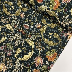 Viskose med forgrenede blade og blomster - pr. 0,25 meter