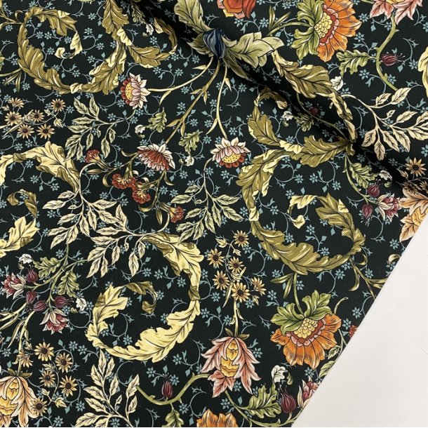 Viskose med forgrenede blade og blomster - pr. 0,25 meter