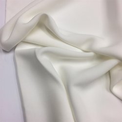 Viskose twill i rhvid - pr. 0,25 meter