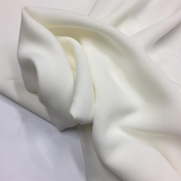 Viskose twill i rhvid - pr. 0,25 meter